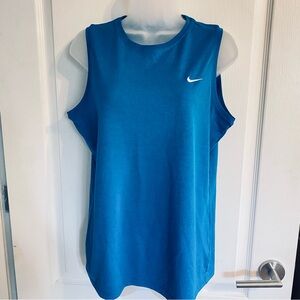 Nike Women's Royal Blue Athletic Tank Top with Swoosh